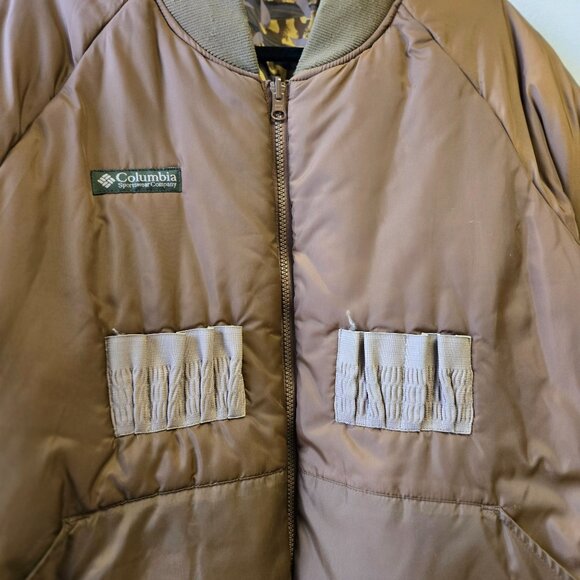 Vintage 90's Columbia Delta Marsh 1995 Men's L Camouflage Hunting Reversible Jac - Picture 14 of 16